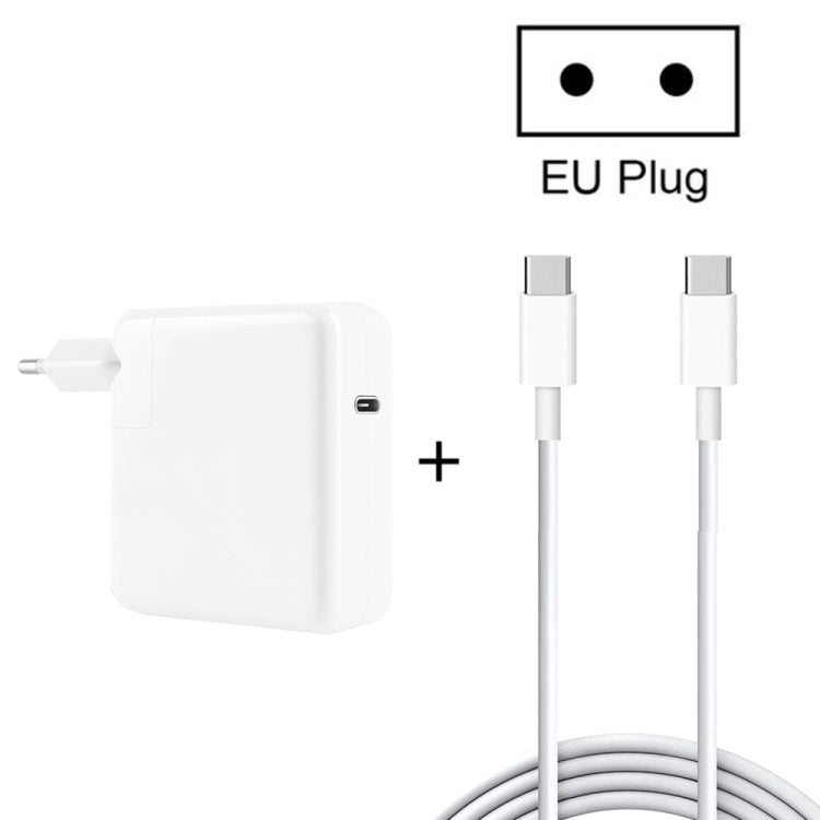 PD-96W 96W PD USB-C / Type-C Laptop Adapter + 2m 5A USB-C / Type-C to USB-C / Type-C Fast Charging Cable for MacBook Pro, EU Plug, US Plug, UK Plug, AU Plug