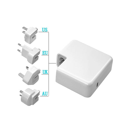 PD-96W 96W PD USB-C / Type-C Laptop Adapter + 2m 5A USB-C / Type-C to USB-C / Type-C Fast Charging Cable for MacBook Pro, EU Plug, US Plug, UK Plug