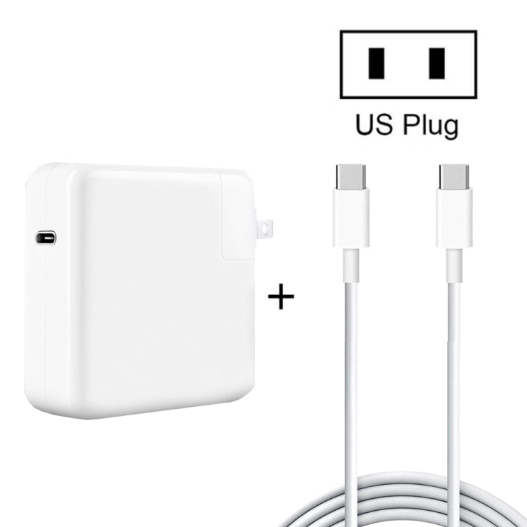 PD-96W 96W PD USB-C / Type-C Laptop Adapter + 2m 5A USB-C / Type-C to USB-C / Type-C Fast Charging Cable for MacBook Pro, EU Plug, US Plug, UK Plug, AU Plug