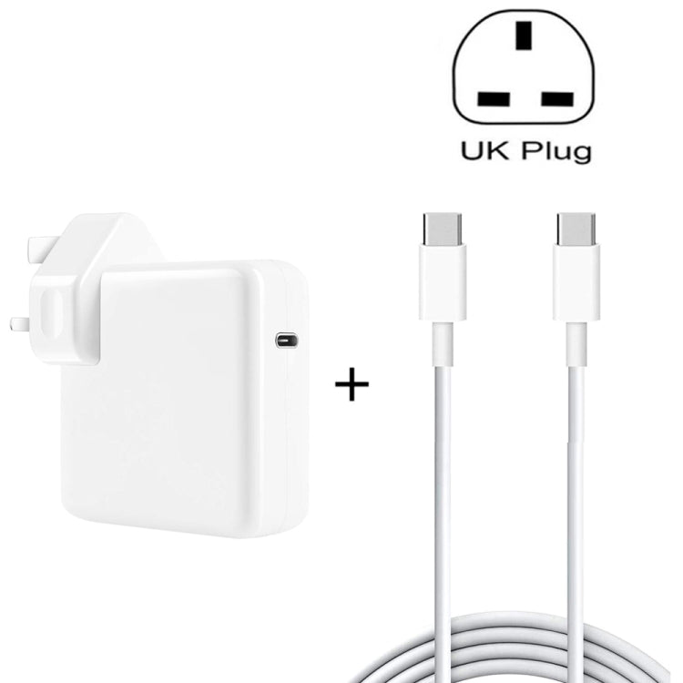 PD-96W 96W PD USB-C / Type-C Laptop Adapter + 2m 5A USB-C / Type-C to USB-C / Type-C Fast Charging Cable for MacBook Pro, EU Plug, US Plug, UK Plug, AU Plug