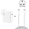 PD-96W 96W PD USB-C / Type-C Laptop Adapter + 2m 5A USB-C / Type-C to USB-C / Type-C Fast Charging Cable for MacBook Pro, EU Plug, US Plug, UK Plug, AU Plug