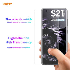 Hat-Prince ENKAY Clear TPU Shockproof Case Soft Anti-slip Cover + 3D Full Screen PET Curved Hot Bending HD Screen Protector Soft Film, Support Fingerprint Unlock, For Samsung Galaxy S21 Ultra 5G, For Xiaomi Mi 11