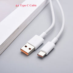 XJ-041 6A USB to USB-C / Type-C Fast Charging Data Cable, Length: 1.5m, 1.5m