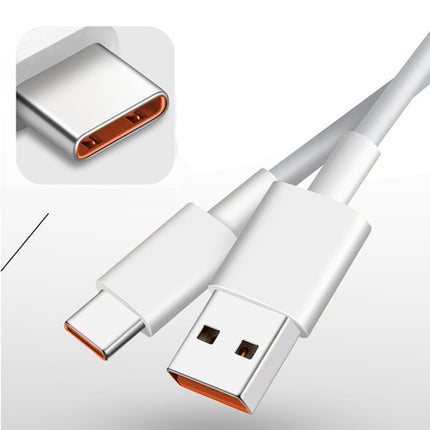 XJ-041 6A USB to USB-C / Type-C Fast Charging Data Cable, Length: 1.5m, 1.5m