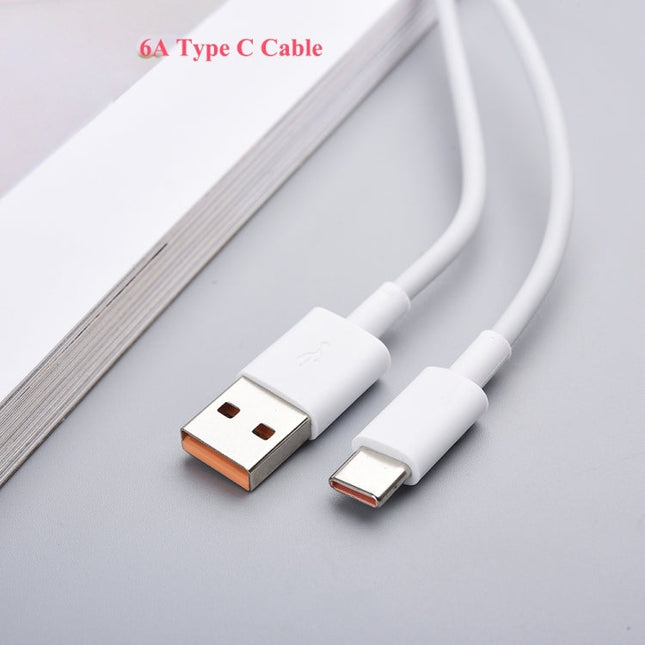 XJ-042 6A USB to USB-C / Type-C Fast Charging Data Cable, Length: 2m