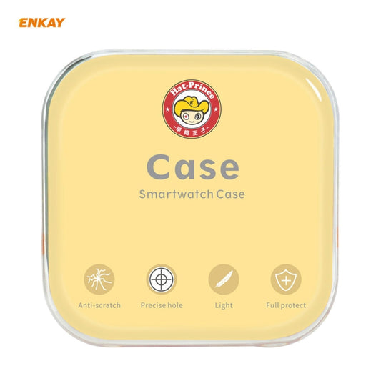 For Samsung Galaxy Watch 3 41mm 2 in 1 ENKAY Hat-Prince Electroplate Soft TPU Case + 0.2mm 9H 2.15D Curved Edge Tempered Glass Film