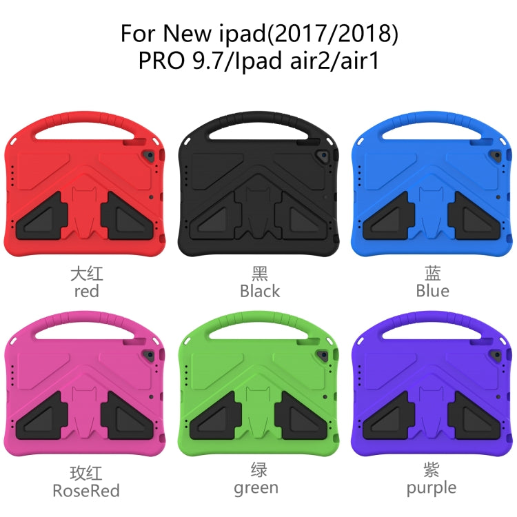 EVA Flat Anti Falling Protective Case Shell with Holder, For iPad Air/Air2/9.7(2018)&(2017), For iPad Pro 9.7