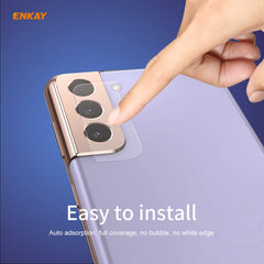 10 PCS ENKAY Hat-Prince 0.2mm 9H 2.15D Round Edge Rear Camera Lens Tempered Glass Film Protector, For Samsung Galaxy S21(10 PCS), For Samsung Galaxy S21+(10 PCS), For Samsung Galaxy S21 Ultra(10 PCS)