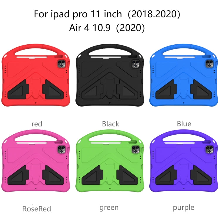 EVA Flat Anti Falling Protective Case Shell with Holder, For iPad Pro 11（2020&2018), For iPad Air 2022 / 2020 10.9