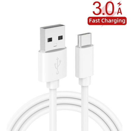 LZ-023 18W  QC3.0 USB Portable Travel Charger + 3A USB toType-C Data Cable, US Plug, Type-C Data Cable, US Plug
