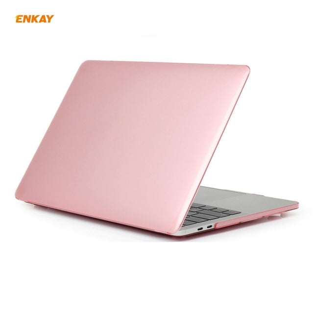 ENKAY 3 in 1 Crystal Laptop Protective Case + EU Version TPU Keyboard Film + Anti-dust Plugs Set for MacBook Pro 13.3 inch A1706 / A1989 / A2159 (with Touch Bar), For MacBook Pro 13.3 inch A1706 (with Touch Bar)
