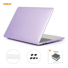 ENKAY 3 in 1 Crystal Laptop Protective Case + US Version TPU Keyboard Film + Anti-dust Plugs Set for MacBook Pro 15.4 inch A1707 & A1990 (with Touch Bar), For MacBook Pro 15.4 inch A1707 (with Touch Bar)