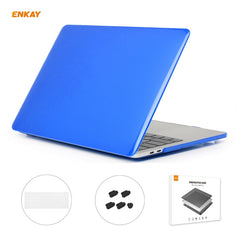 ENKAY 3 in 1  Crystal Laptop Protective Case + EU Version TPU Keyboard Film + Anti-dust Plugs Set for MacBook Pro 15.4 inch A1707 & A1990 (with Touch Bar), For MacBook Pro 15.4 inch A1707 (with Touch Bar)