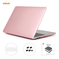 ENKAY 3 in 1  Crystal Laptop Protective Case + EU Version TPU Keyboard Film + Anti-dust Plugs Set for MacBook Pro 15.4 inch A1707 & A1990 (with Touch Bar), For MacBook Pro 15.4 inch A1707 (with Touch Bar)