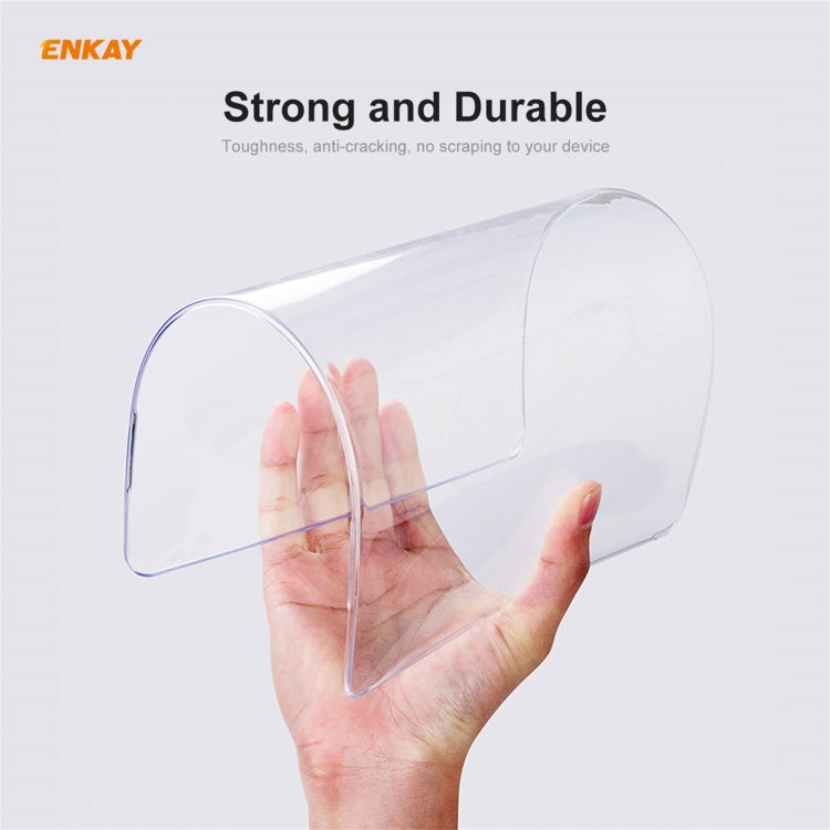 ENKAY 3 in 1  Crystal Laptop Protective Case + EU Version TPU Keyboard Film + Anti-dust Plugs Set for MacBook Pro 15.4 inch A1707 & A1990 (with Touch Bar), For MacBook Pro 15.4 inch A1707 (with Touch Bar)