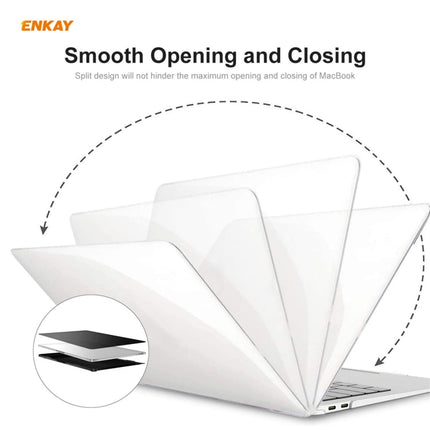 ENKAY 3 in 1 Crystal Laptop Protective Case + EU Version TPU Keyboard Film + Anti-dust Plugs Set for MacBook Air 13.3 inch A1932 (2018), For MacBook Air 13.3 inch A1932 (2018)