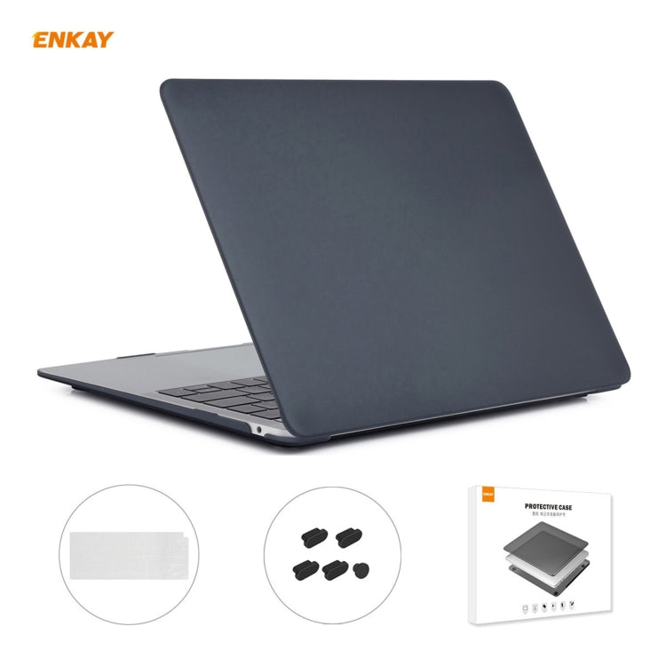 ENKAY 3 in 1 Matte Laptop Protective Case + US Version TPU Keyboard Film + Anti-dust Plugs Set for MacBook Air 13.3 inch A2179 & A2337 (2020), For MacBook Air 13.3 inch A2179 (2020)