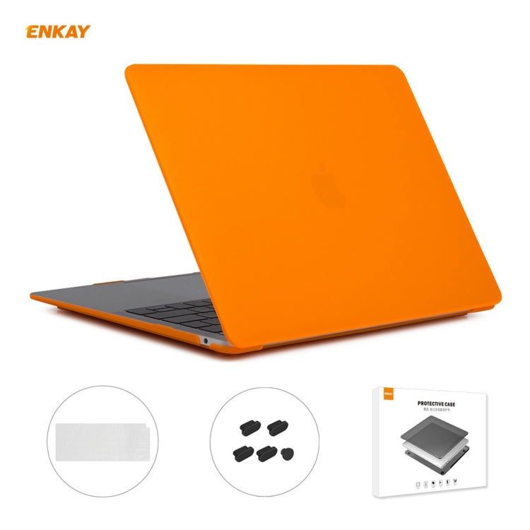 ENKAY 3 in 1 Matte Laptop Protective Case + EU Version TPU Keyboard Film + Anti-dust Plugs Set for MacBook Air 13.3 inch A2179 & A2337 (2020), For MacBook Air 13.3 inch A2179 (2020)