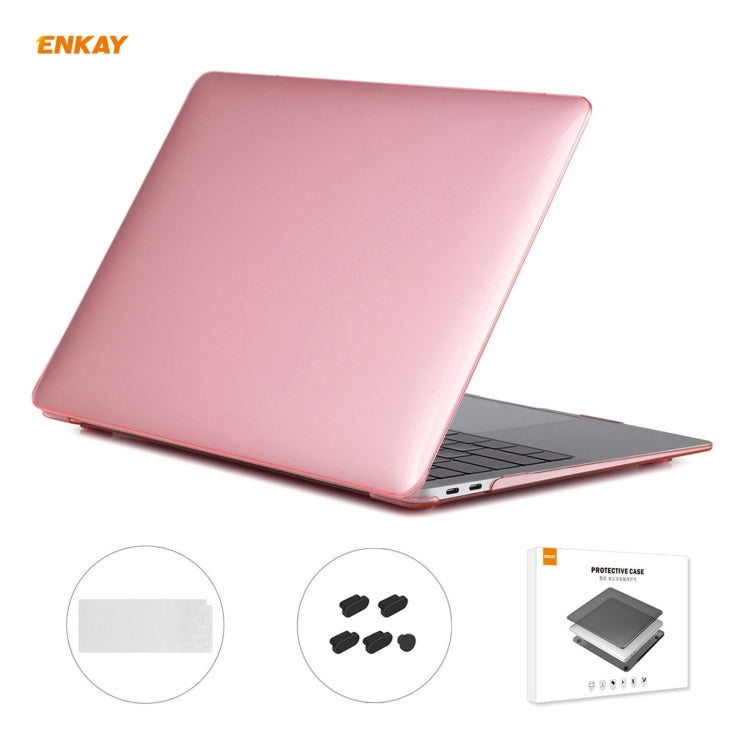 ENKAY 3 in 1 Crystal Laptop Protective Case + US Version TPU Keyboard Film + Anti-dust Plugs Set for MacBook Air 13.3 inch A2179 & A2337 (2020), For MacBook Air 13.3 inch A2179 (2020)