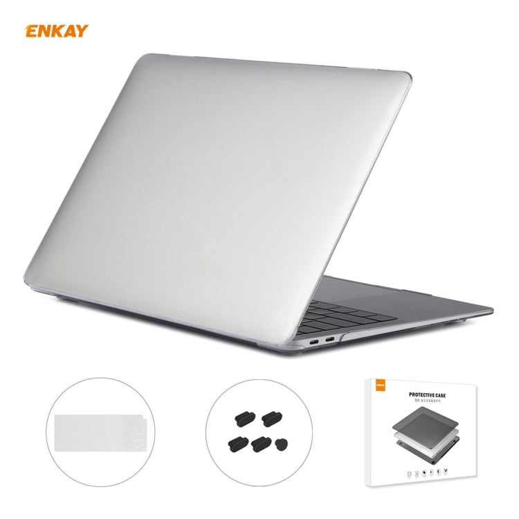 ENKAY 3 in 1 Crystal Laptop Protective Case + US Version TPU Keyboard Film + Anti-dust Plugs Set for MacBook Air 13.3 inch A2179 & A2337 (2020), For MacBook Air 13.3 inch A2179 (2020)