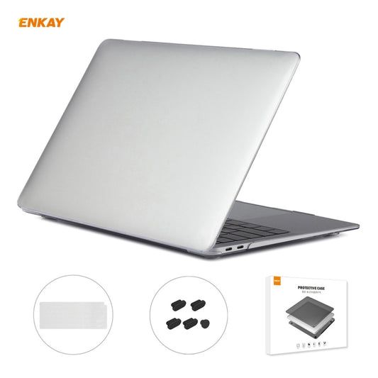 ENKAY 3 in 1 Crystal Laptop Protective Case + EU Version TPU Keyboard Film + Anti-dust Plugs Set for MacBook Air 13.3 inch A2179 & A2337 (2020), For MacBook Air 13.3 inch A2179 (2020)