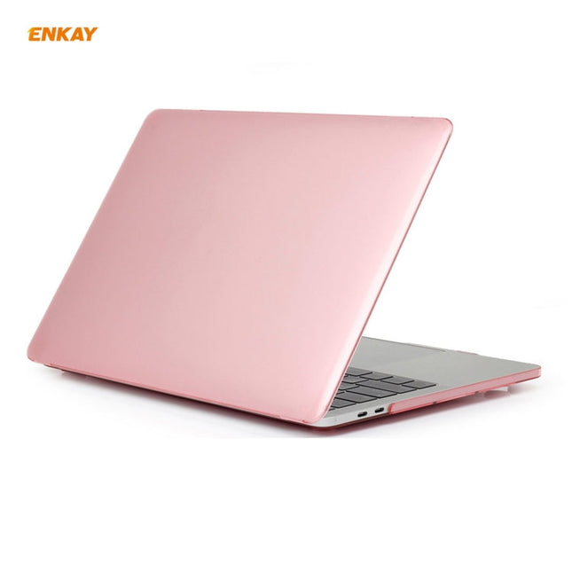 ENKAY 3 in 1 Crystal Laptop Protective Case + EU Version TPU Keyboard Film + Anti-dust Plugs Set for MacBook Pro 13.3 inch A2251 & A2289 & A2338 (with Touch Bar), For MacBook Pro 13.3 inch A2251 (with Touch Bar)