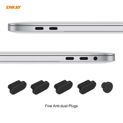 ENKAY 3 in 1 Crystal Laptop Protective Case + EU Version TPU Keyboard Film + Anti-dust Plugs Set for MacBook Pro 16 inch A2141 (with Touch Bar), For MacBook Pro 16 inch A2141 (with Touch Bar)