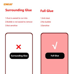2 PCS ENKAY Hat-Prince Full Glue 0.26mm 9H 2.5D Tempered Glass Full Coverage Film, For Xiaomi Redmi K40 / K40 Pro(+), For Xiaomi Redmi Note 9T, For Xiaomi Redmi 9T, For Samsung Galaxy F62