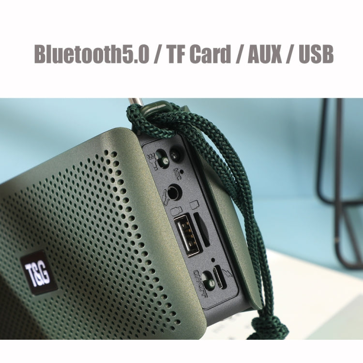 T&G TG282 Portable Bluetooth Speakers with Flashlight, Support TF Card / FM / 3.5mm AUX / U Disk / Hands-free Call