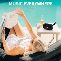 T&G TG173 TWS Subwoofer Bluetooth Speaker With Braided Cord, Support USB / AUX / TF Card / FM