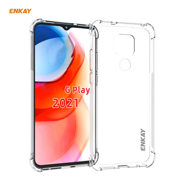 Hat-Prince ENKAY Clear TPU Shockproof Case Soft Anti-slip Cover, For Motorola Moto G Play 2021, For Motorola Moto G Power 2021, For Motorola Moto G Stylus 2021, For Motorola Moto G30 / G10, For Google Pixel 5A 5G, For Honor V40, For Samsung Galaxy A02�...