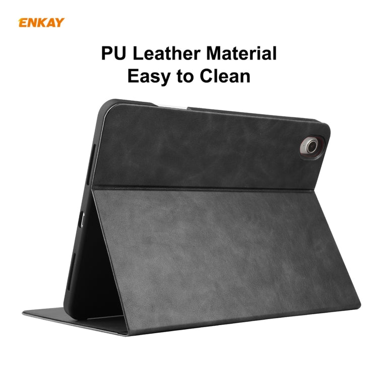 ENKAY ENK-8024 Cow Texture PU Leather + TPU Smart Case with Pen Slot for iPad Air 10.9 (2020) / iPad Pro 11 (2018), ForiPad Air 2022 / 2020 10.9