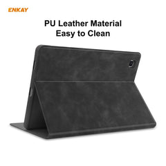 ENKAY ENK-8025 Cow Texture PU Leather + TPU Smart Case with Pen Slot for Samsung Galaxy Tab S6 Lite P610 / P615, For Samsung Galaxy Tab S6 Lite P610, For Samsung Galaxy Tab S6 Lite