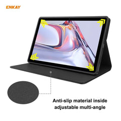ENKAY ENK-8027 Texture Cow PU Leather + TPU Smart Case for Samsung Galaxy Tab A7 10.4 2020 T500 / T505, For Samsung Galaxy Tab A7 10.4 2020 T500