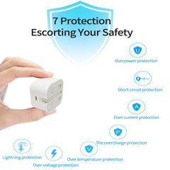 A2344 20W PD 3.0 Type-C / USB-C Folding Travel Charger + USB-C / Type-C to 8 Pin Fast Charging Data Cable Set, UK Plug, Length: 1m