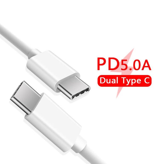 XJ-50 PD 120W 5A USB-C / Type-C to USB-C / Type-C Fast Charging Data Cable, Cable Length: 1m, 1m