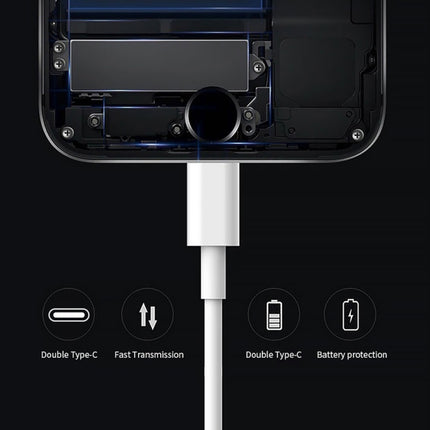 XJ-50 PD 120W 5A USB-C / Type-C to USB-C / Type-C Fast Charging Data Cable, Cable Length: 2m, 2m