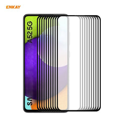 10 PCS ENKAY Hat-Prince Full Glue 0.26mm 9H 2.5D Tempered Glass Full Coverage Film, For Samsung Galaxy A32 5G(10 PCS), For Samsung Galaxy A52 5G(10pcs), For Samsung Galaxy A72 5G(10pcs)