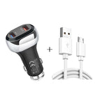 with Micro USB Cable / Black