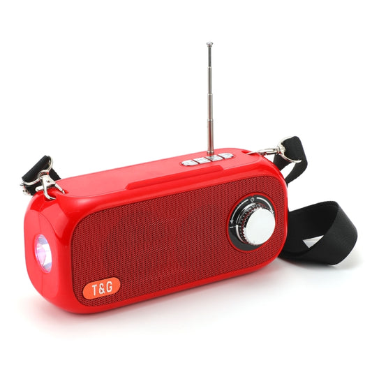 T&G TG613 TWS Solar Portable Bluetooth Speakers with LED Flashlight, Support TF Card / FM / AUX / U Disk