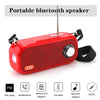 T&G TG613 TWS Solar Portable Bluetooth Speakers with LED Flashlight, Support TF Card / FM / AUX / U Disk