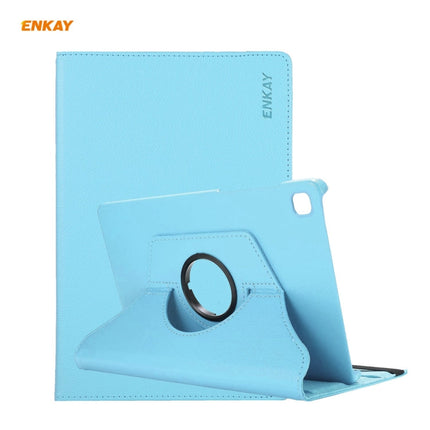 ENKAY ENK-8028 360 Degree Rotation PU Leather Smart Case with Auto Sleep and Holder Function For Samsung Galaxy Tab S6 Lite P610 / P615