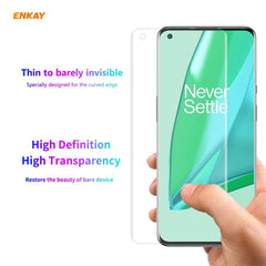For OnePlus 9 Pro ENKAY Hat-Prince 3D Full Screen PET Curved Hot Bending HD Screen Protector Soft Film, 1 PCS, 2 PCS, 5 PCS, 10 PCS