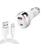 PD 20W with USB-C / Type-C Cable / White