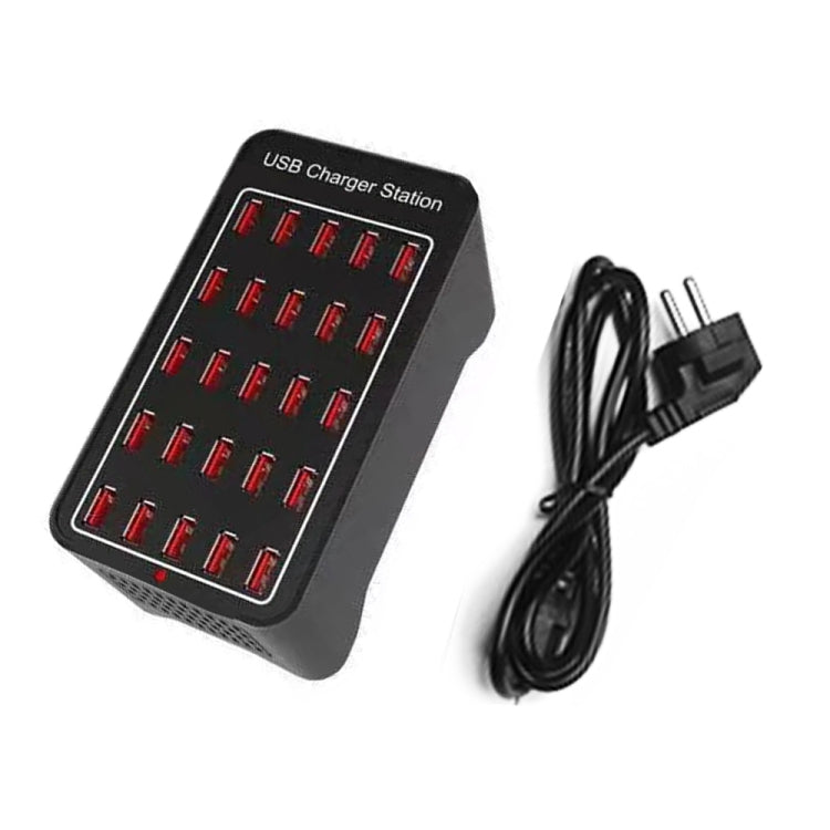 150W 25 USB Ports Fast Charger Station Smart Charger, AC 110-240V