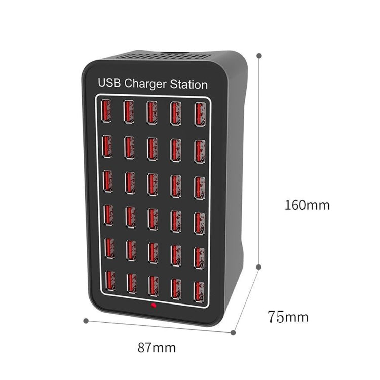 XLD-A7 150W 30 USB Ports Fast Charger Station Smart Charger, AC 110-240V