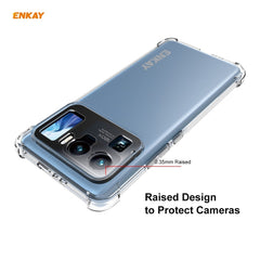For Xiaomi Mi 11 Ultra Hat-Prince ENKAY Clear TPU Shockproof Case Soft Anti-slip Cover + 3D Full Screen PET Curved Hot Bending HD Screen Protector Soft Film Support Fingerprint Unlock, For Xiaomi Mi 11 Ultra