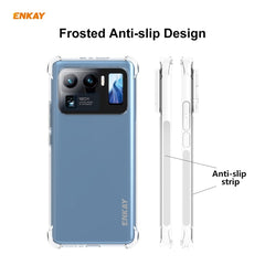 For Xiaomi Mi 11 Ultra Hat-Prince ENKAY Clear TPU Shockproof Case Soft Anti-slip Cover + 3D Full Screen PET Curved Hot Bending HD Screen Protector Soft Film Support Fingerprint Unlock, For Xiaomi Mi 11 Ultra