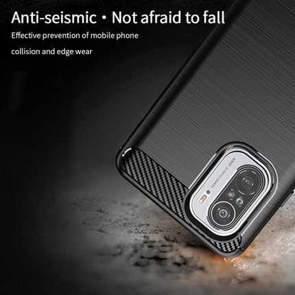 MOFI Gentleness Series Brushed Texture Carbon Fiber Soft TPU Case, For Redmi K40 /K40 Pro /K40 Pro+/Poco F3, For Redmi Note 9s /Note 9 Pro /Note 9 Pro Max, For Xiaomi Redmi Note 10 / Note 10S, For Redmi Note 10 Pro / Note 10 Pro Max��������������������...