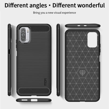 MOFI Gentleness Series Brushed Texture Carbon Fiber Soft TPU Case, For Redmi K40 /K40 Pro /K40 Pro+/Poco F3, For Redmi Note 9s /Note 9 Pro /Note 9 Pro Max, For Xiaomi Redmi Note 10 / Note 10S, For Redmi Note 10 Pro / Note 10 Pro Max��������������������...